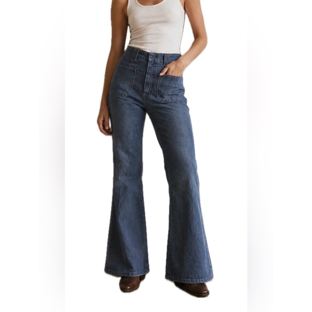 VTG Wrangler Jeans Wide Leg. Size 33X32